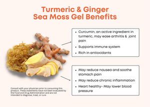Sea Moss Gel Infused with Turmeric & Ginger